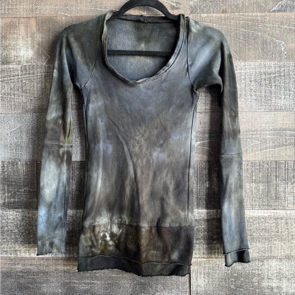 WILDHORSE APPAREL XS MOSTLY MOLTED BLACK BAMBOO STRETCHY LONG SLEEVE.